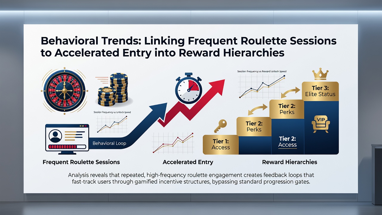 Analytics dashboard illustrating player progression curves tied to roulette session volume on mobile devices