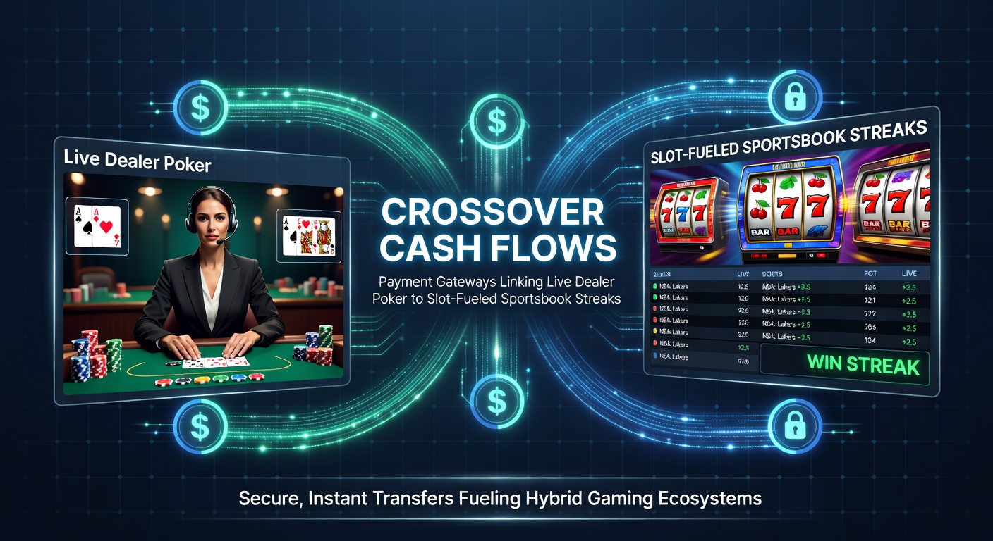 Close-up of a mobile screen showing a unified wallet interface with balances shifting from poker chips to slot credits and sportsbook tickets in real-time