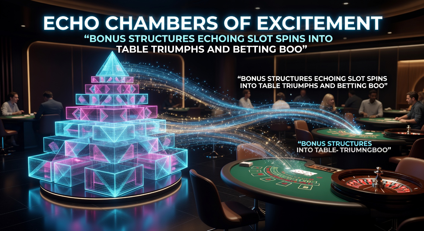 Dynamic infographic depicting bonus flows from colorful slot machines to elegant blackjack tables and vibrant sports betting dashboards, with arrows showing reward escalations