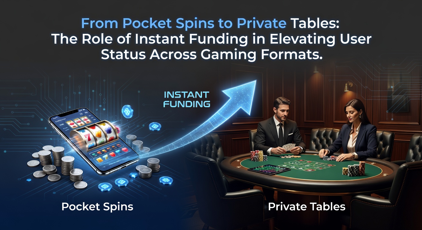 Illustration showing instant funding flow from mobile slot spins to exclusive private gaming tables