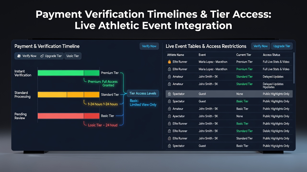 Diagram depicting tier progression flow based on payment verification timelines in merged live and sports betting applications