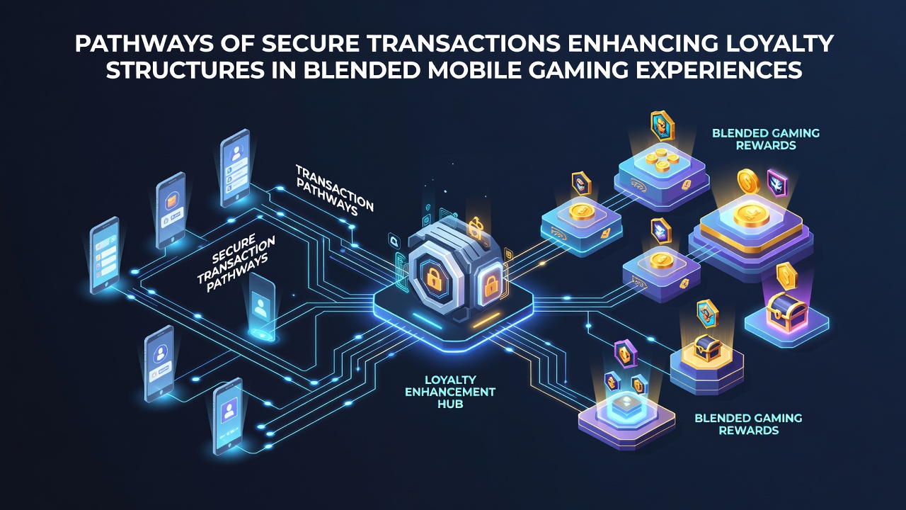 Diagram showing loyalty tier progression linked to encrypted transaction flows in mobile gaming apps