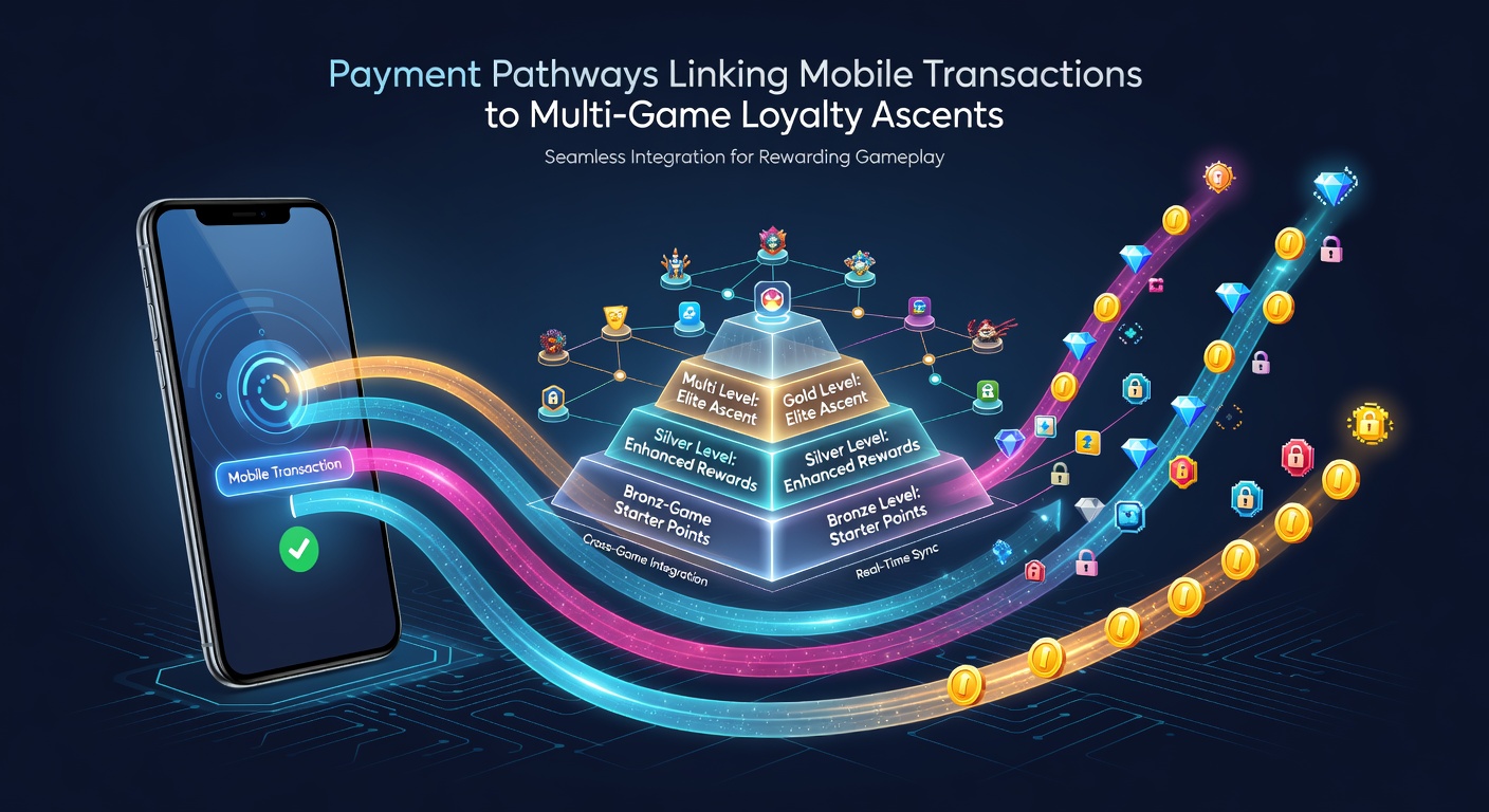 Mobile payment interface showing transaction pathways across gaming platforms